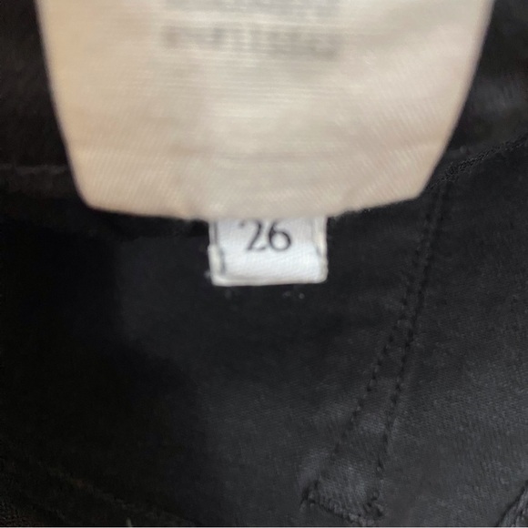 TEXTILE Elizabeth and James black jeans Tommy low rise skinny leather knees 26 - Picture 8 of 15